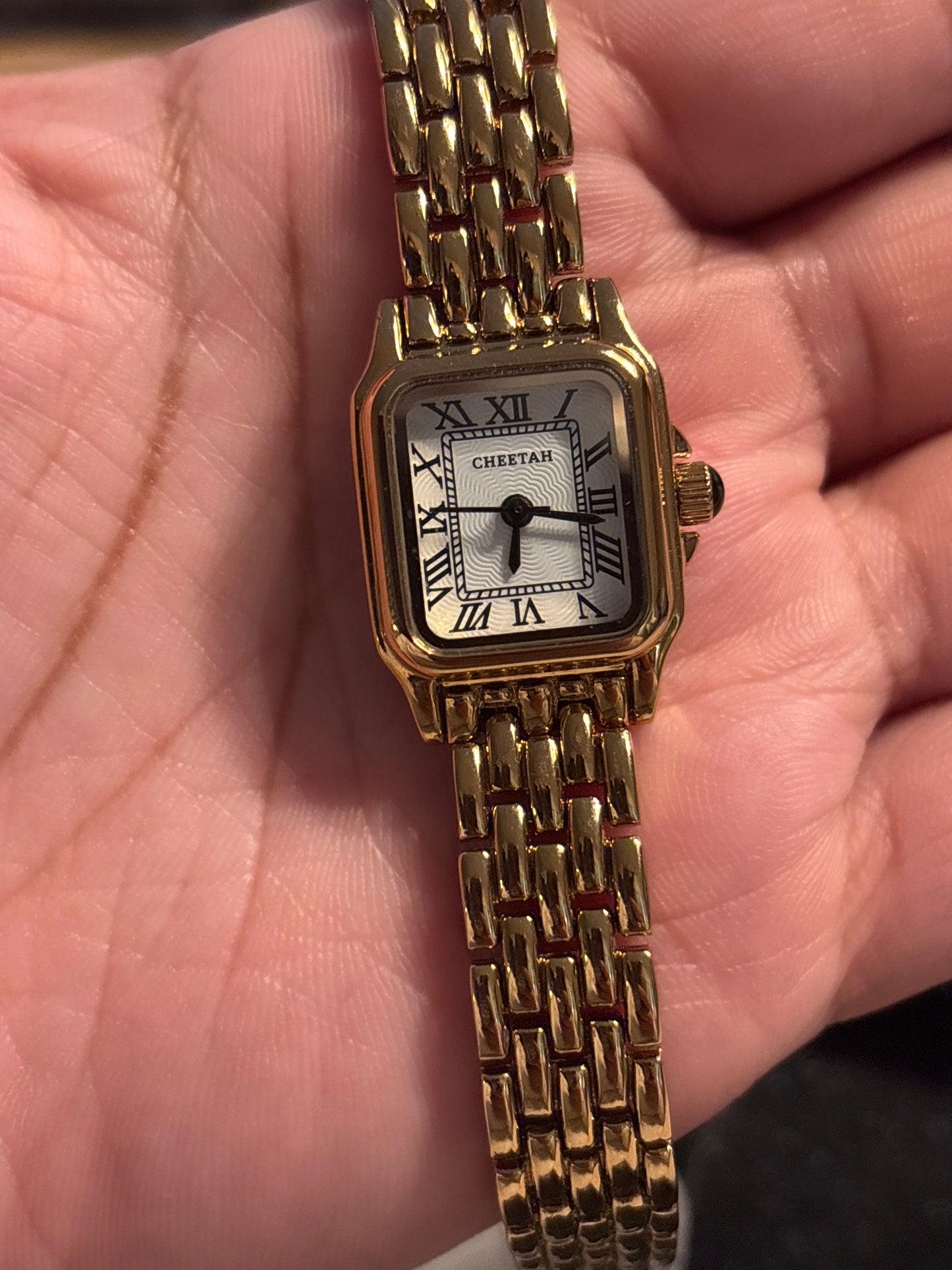 Cheetah Gold Tank Women’s Watch 22mm