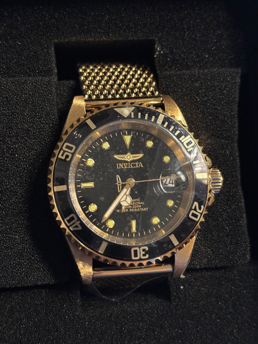 NEW - Gold INVICTA Automatic