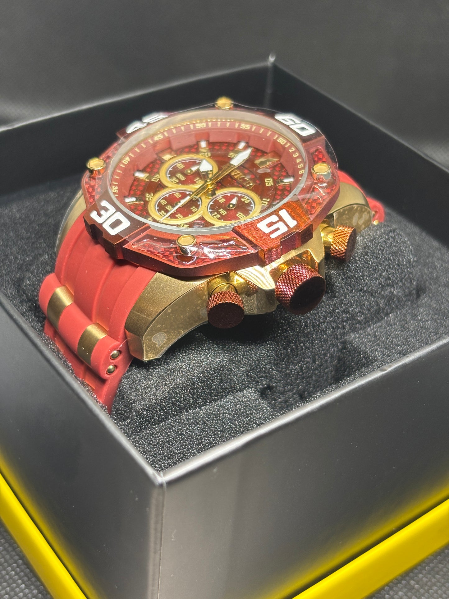 NEW - Invicta Red & Gold Watch