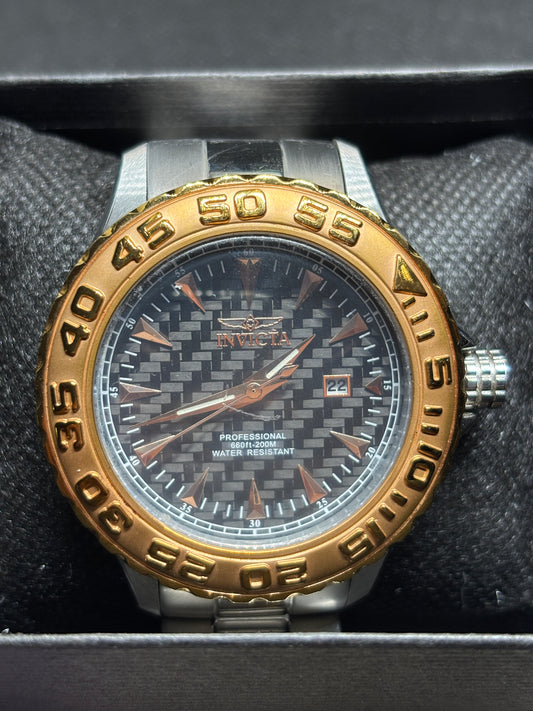 USED - Invicta Gunmetal Rose Watch