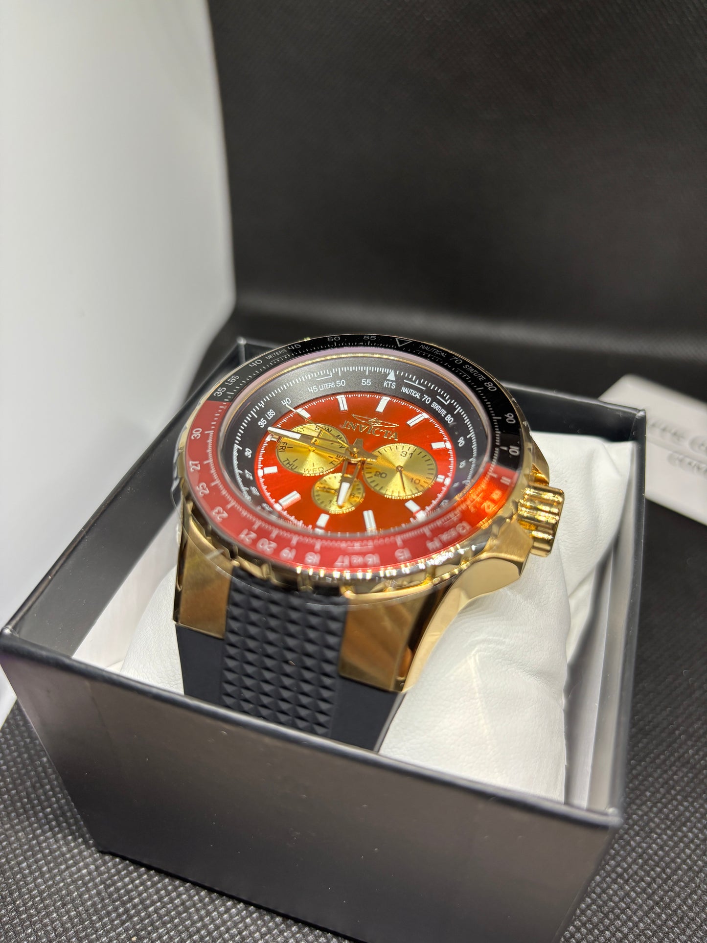 NEW - Invicta Diver Black + Red