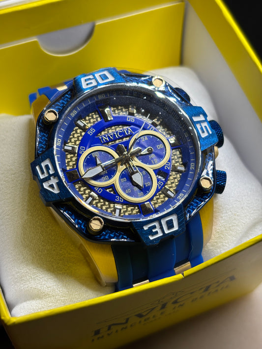 NEW - Invicta Gold + Blue Watch