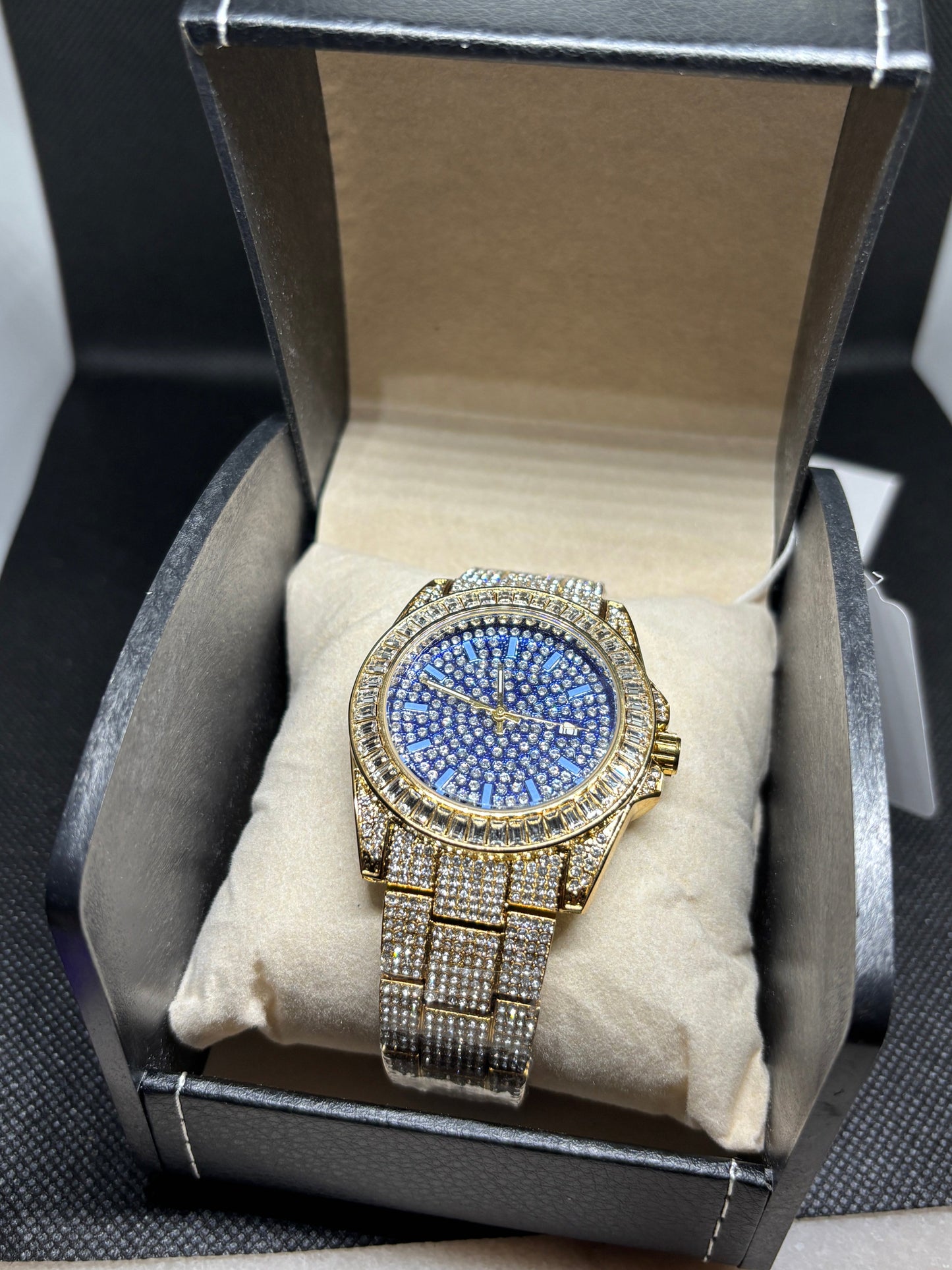 NEW - Unisex Ice + Blue Dial Watch