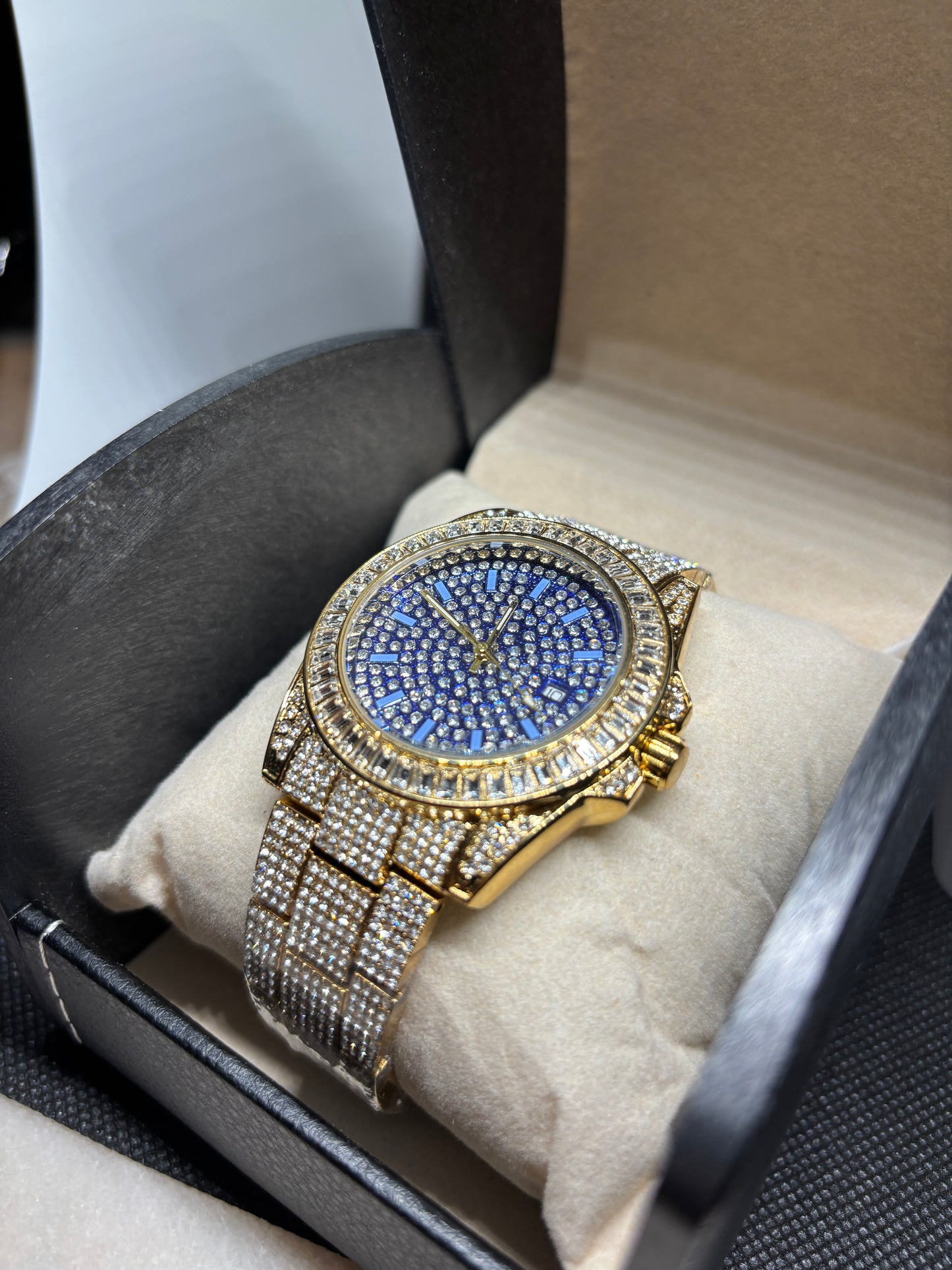 NEW - Unisex Ice + Blue Dial Watch