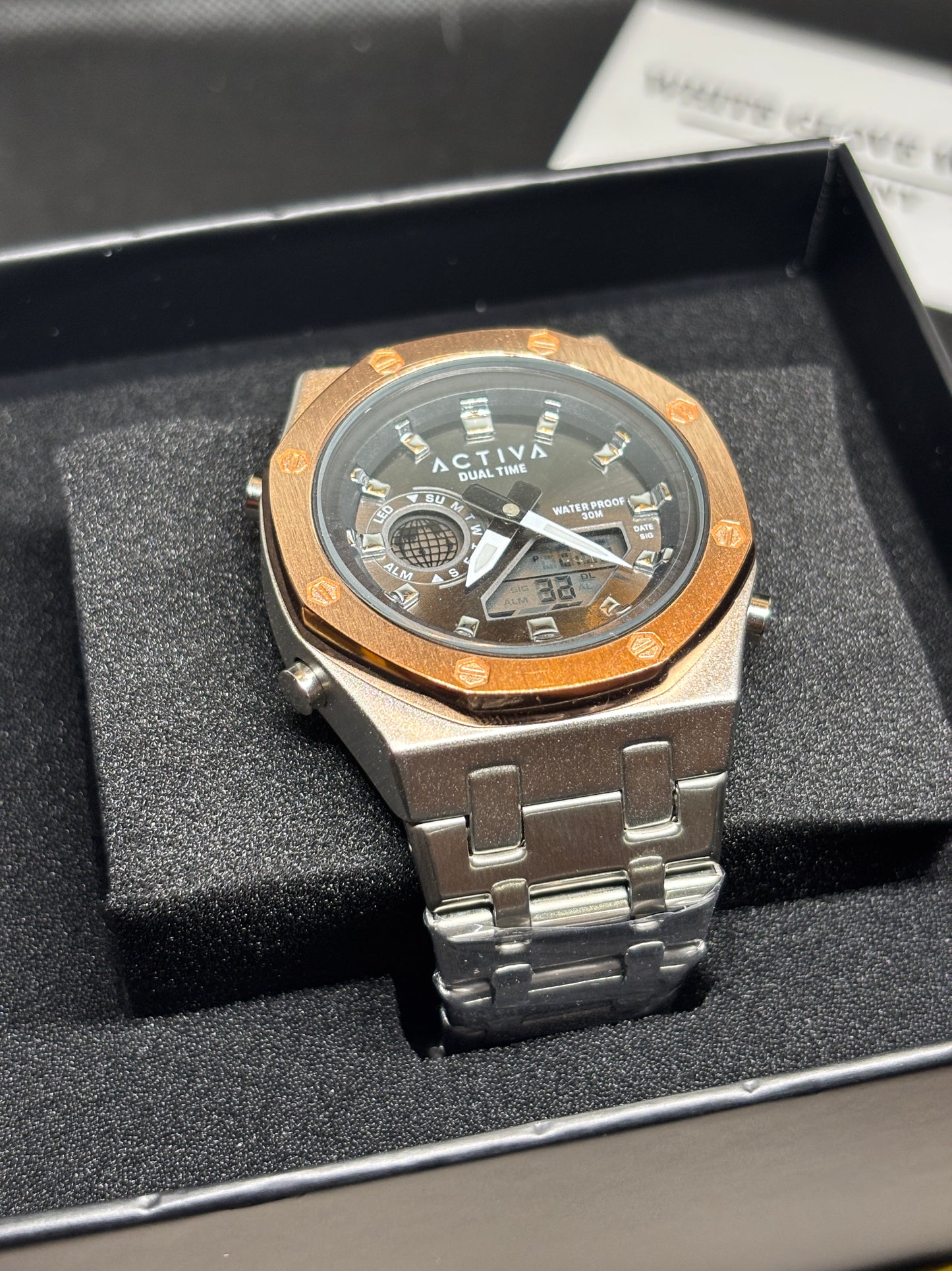 NEW Activa Invicta Metal + Rose Gold Watch