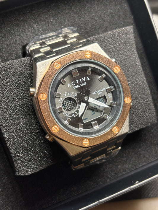 NEW Activa Invicta Metal + Rose Gold Watch