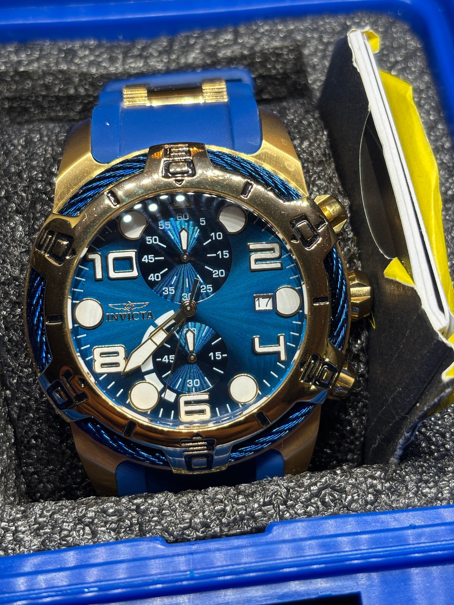 USED -  Invicta Blue & Gold