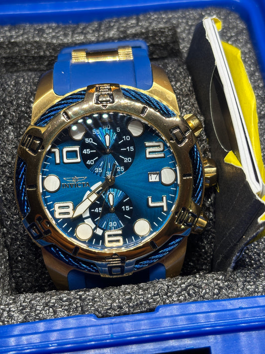 USED -  Invicta Blue & Gold