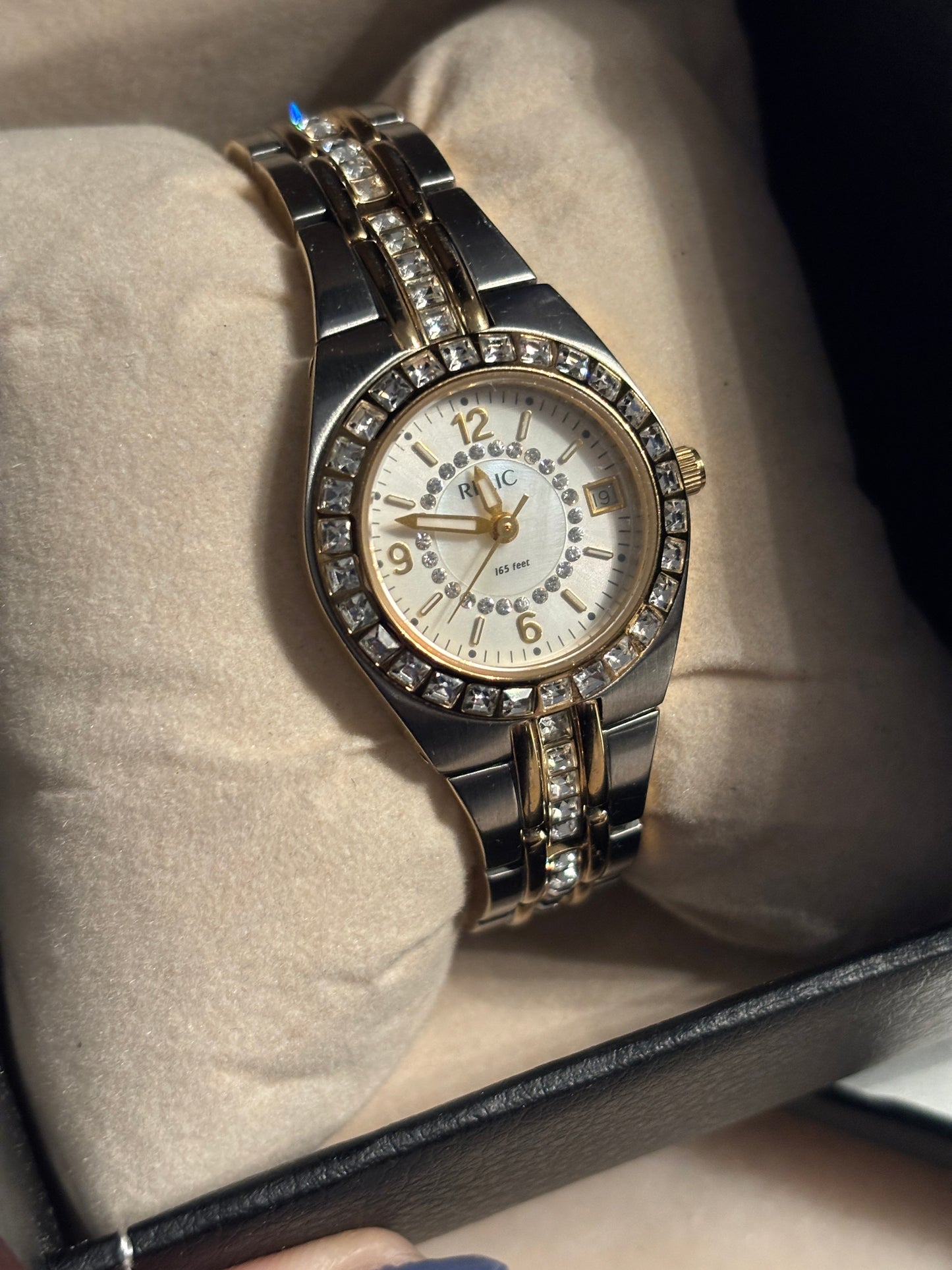 RELIC Women's Watch w/ Chrystal Bezel