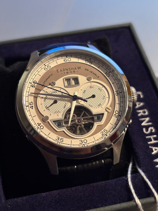 NEW - Thomas Earnshaw Baron Heather Gray Watch