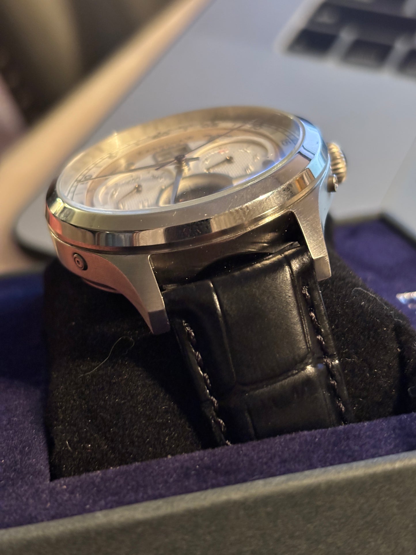 NEW - Thomas Earnshaw Baron Heather Gray Watch