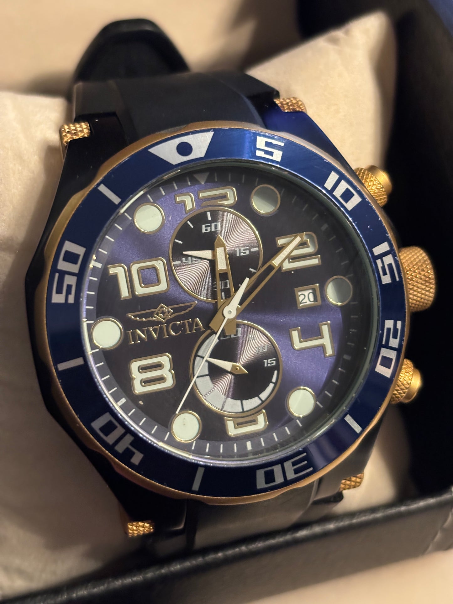 INVICTA Pro Diver Blue + Bronze