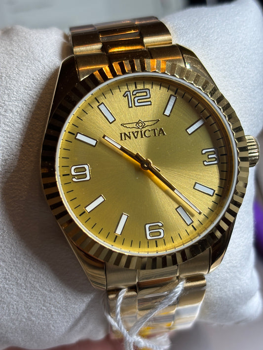 NEW Invicta Specialty Gold Dial + Band 43mm