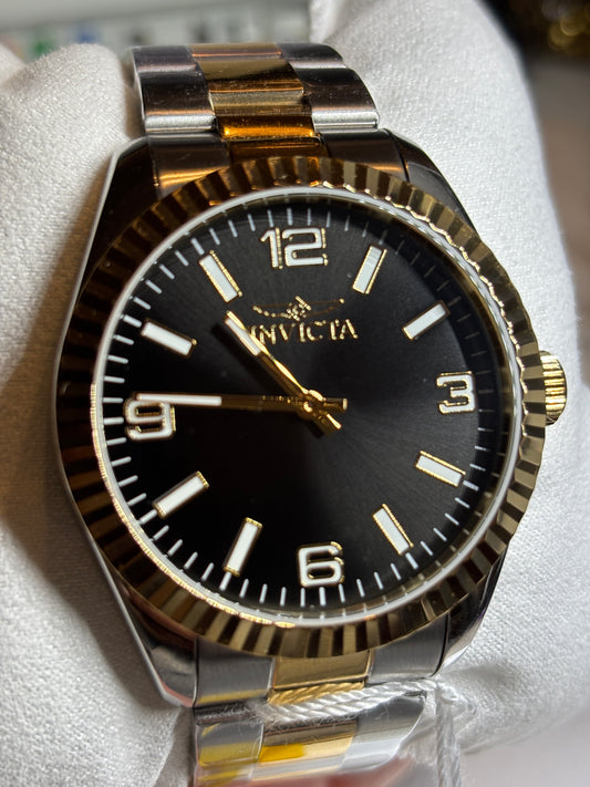 NEW Invicta Specialty 43mm Gold + Black Dial