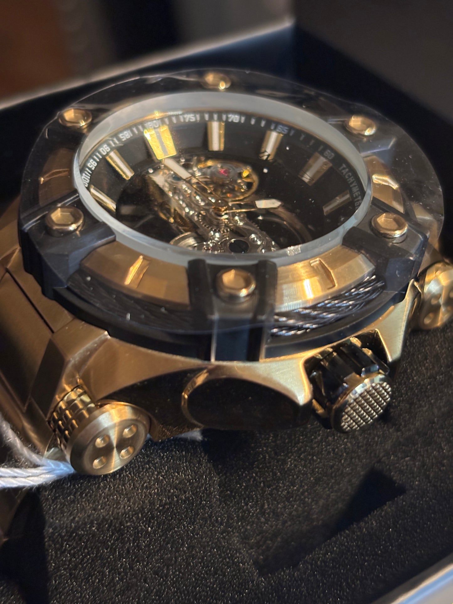 NEW Invicta BOLT Gold Phantom Auto 52mm