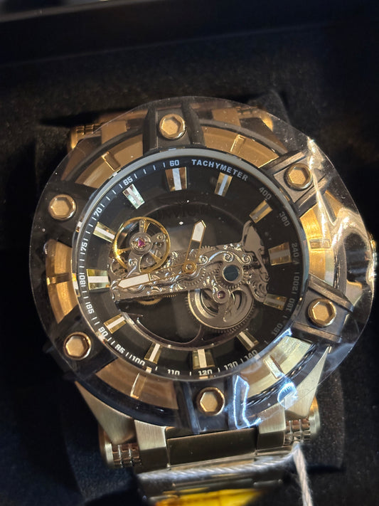 NEW Invicta BOLT Gold Phantom Auto 52mm