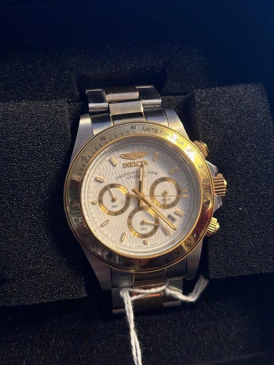 NEW Invicta Speedway 39.5mm Gold