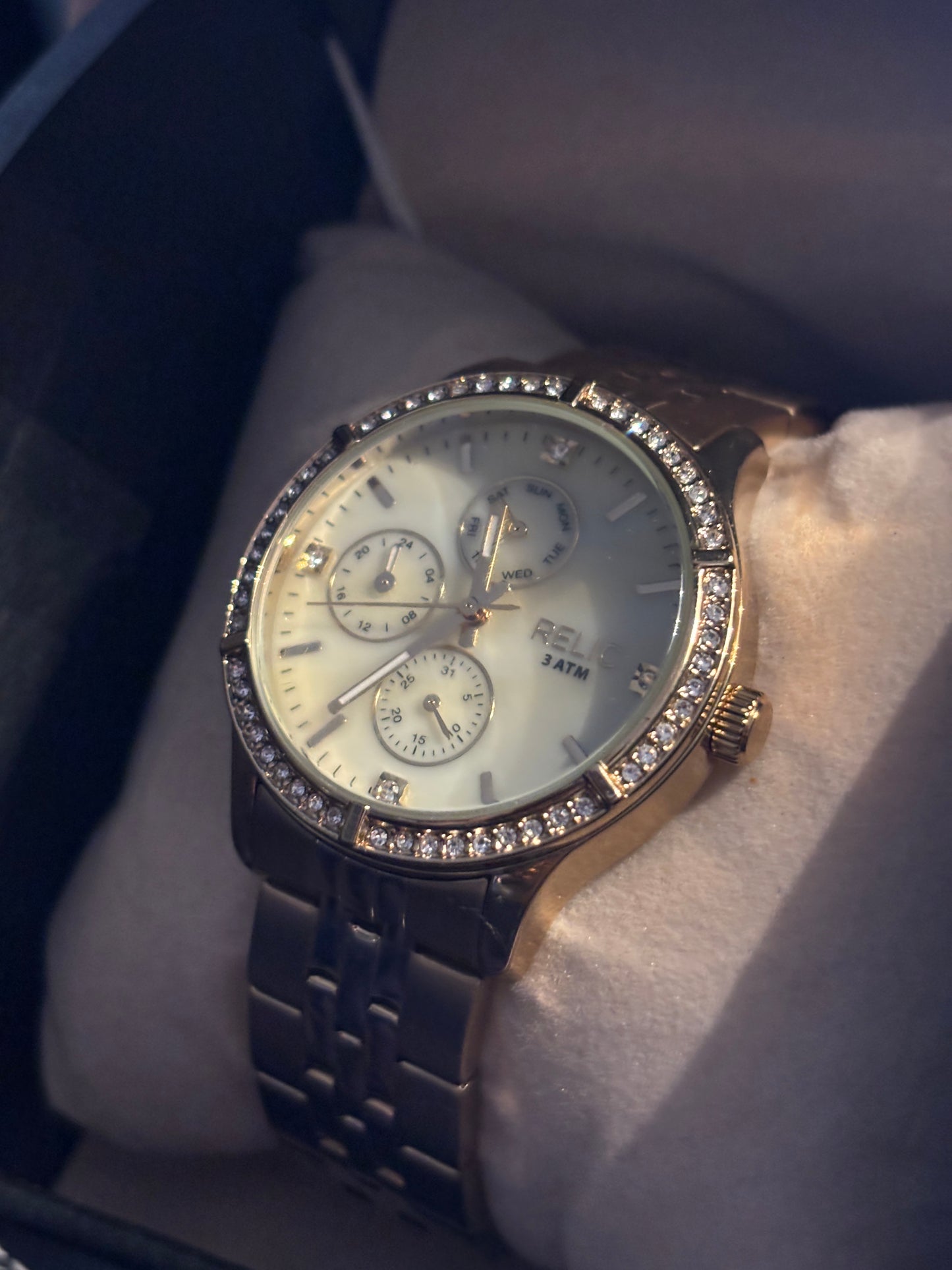 Relic by Fossil Women's Maeve Gold Crystal