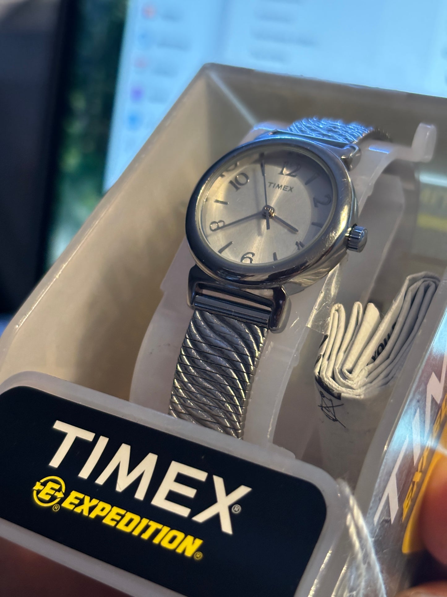 TIMEX Classic Ladies Silver Tone Watch