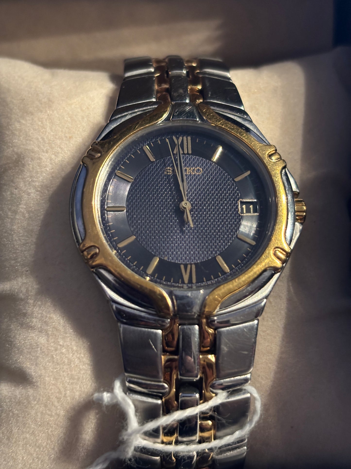 SEIKO Blue Date 37mm Watch