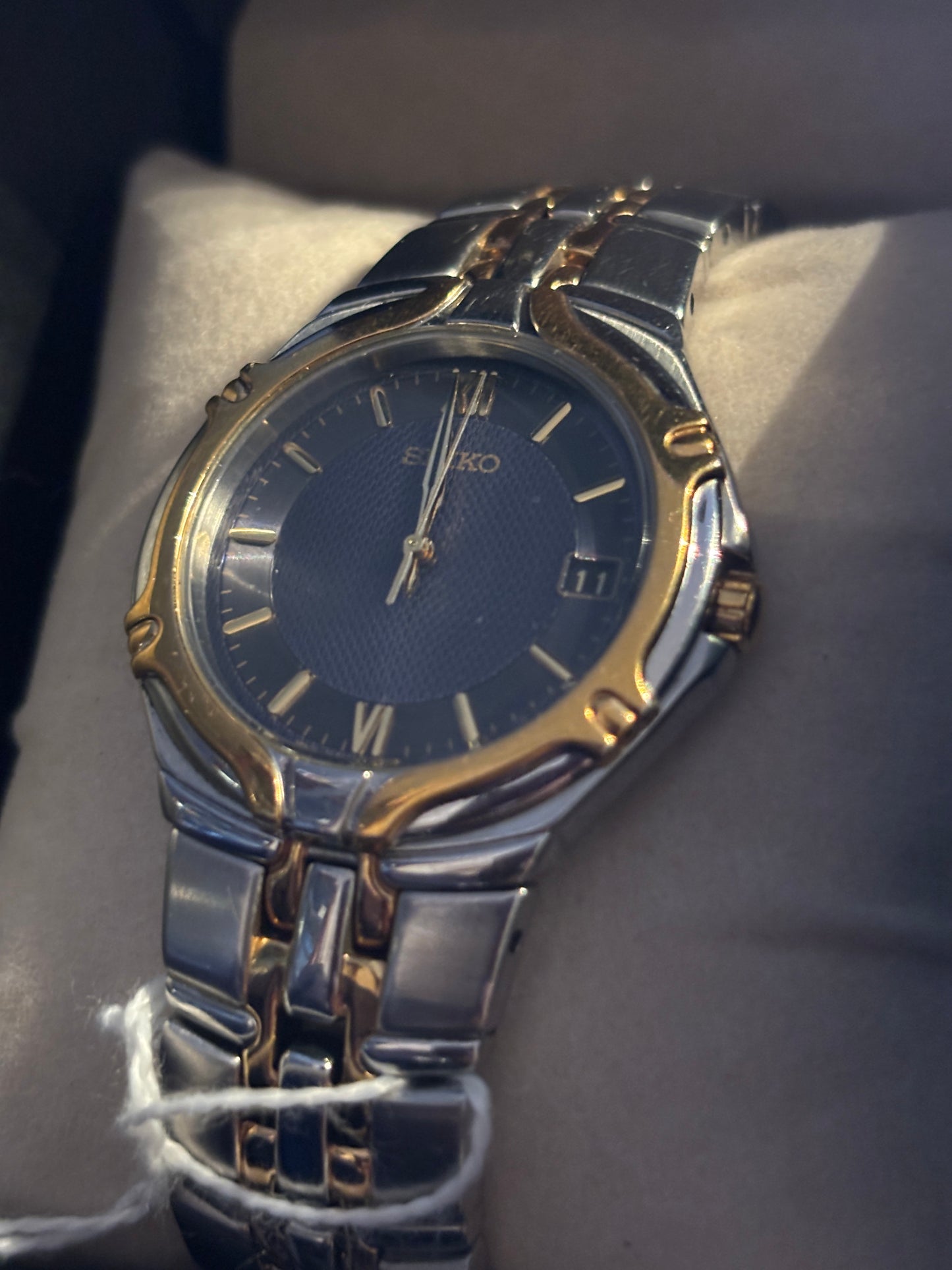 SEIKO Blue Date 37mm Watch