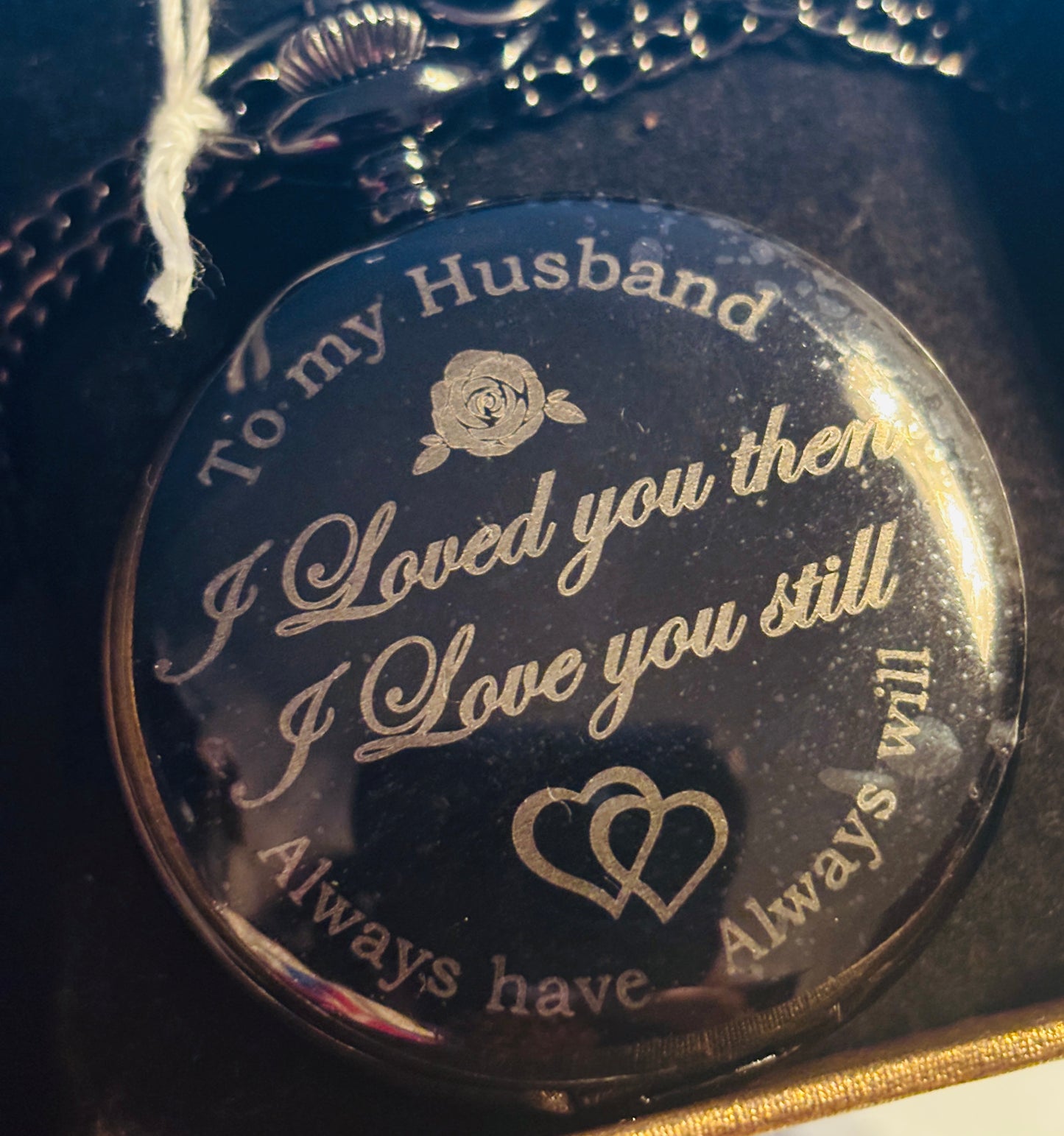 To My Husband Pocket Watch