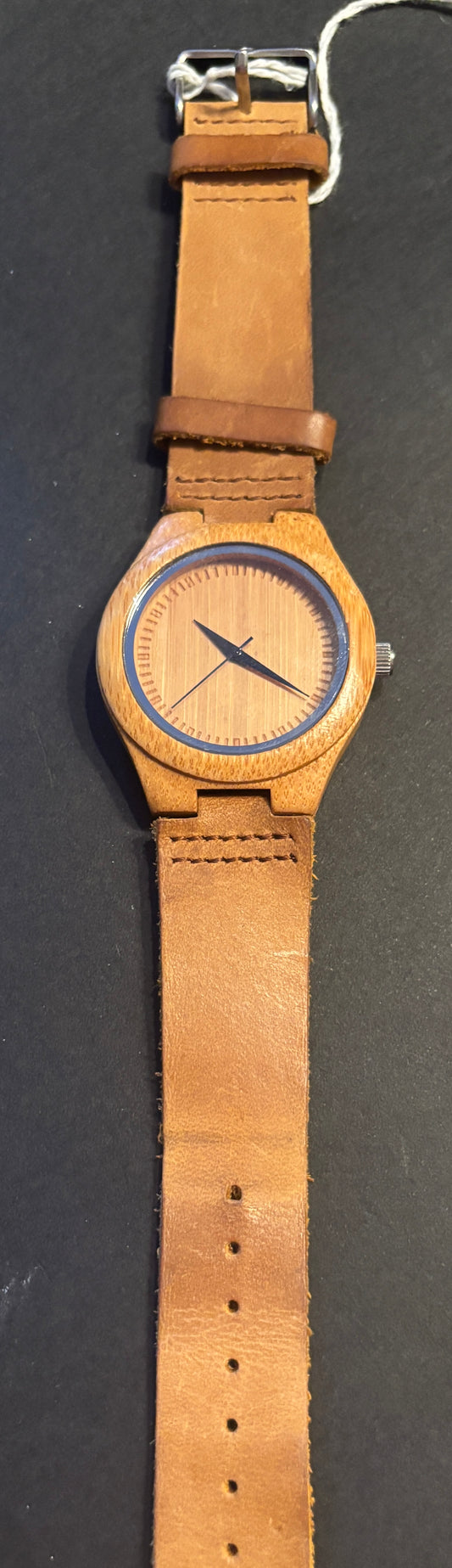 USED Faux Woodgrain Quartz Watch