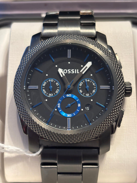 NEW Relic by Fossil Machine Smoke 42mm