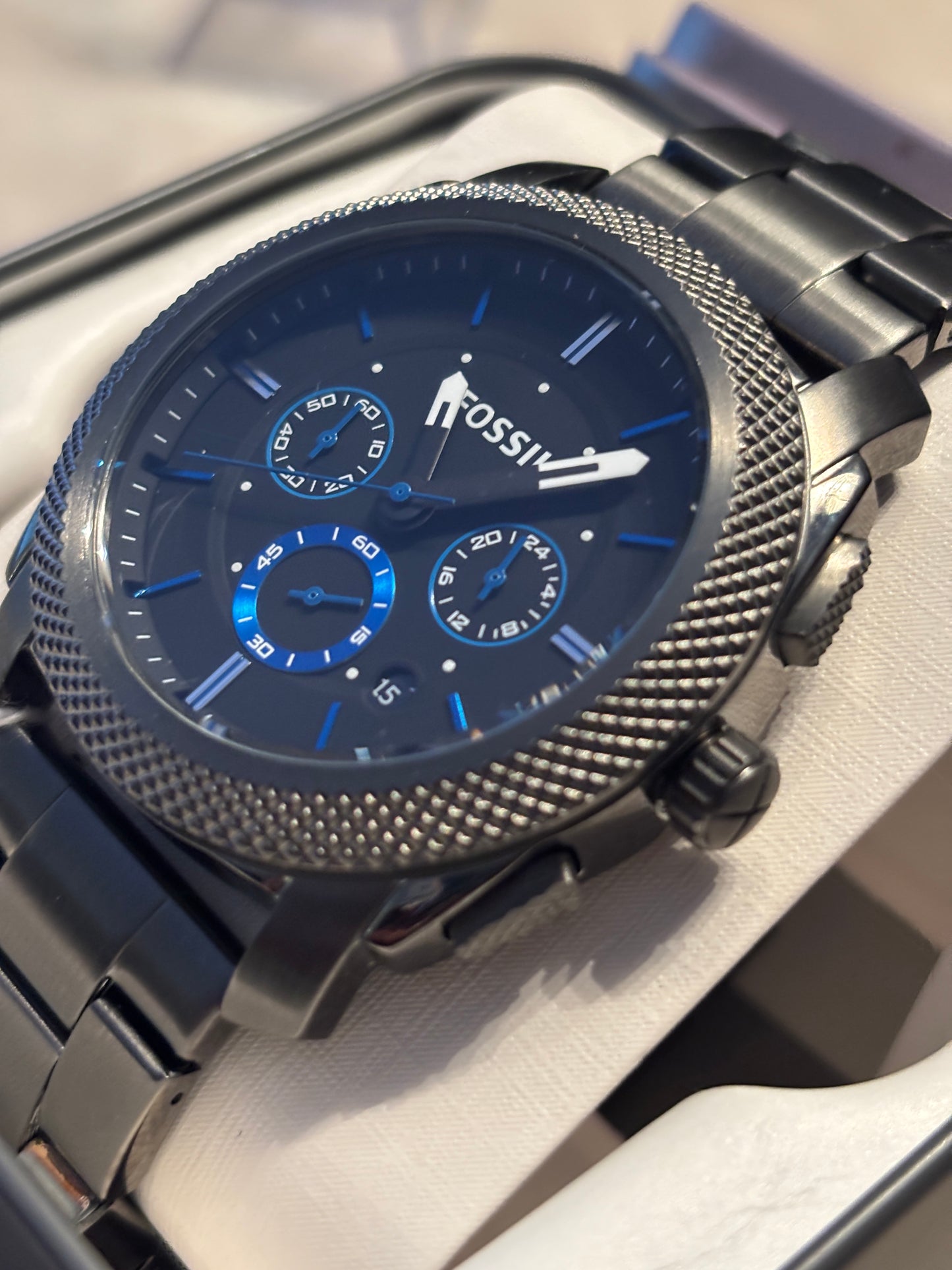 NEW Relic by Fossil Machine Smoke 42mm