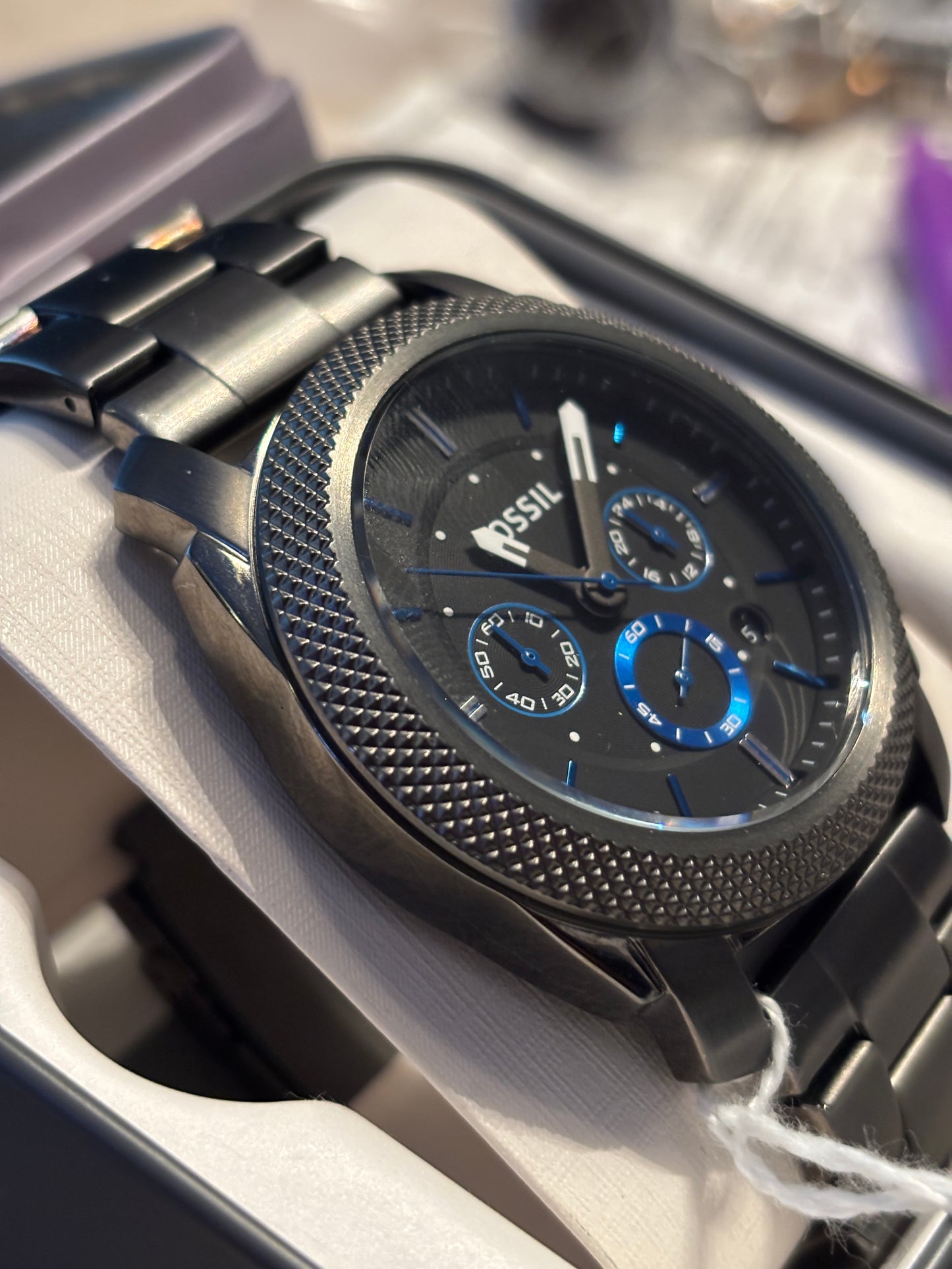 NEW Relic by Fossil Machine Smoke 42mm