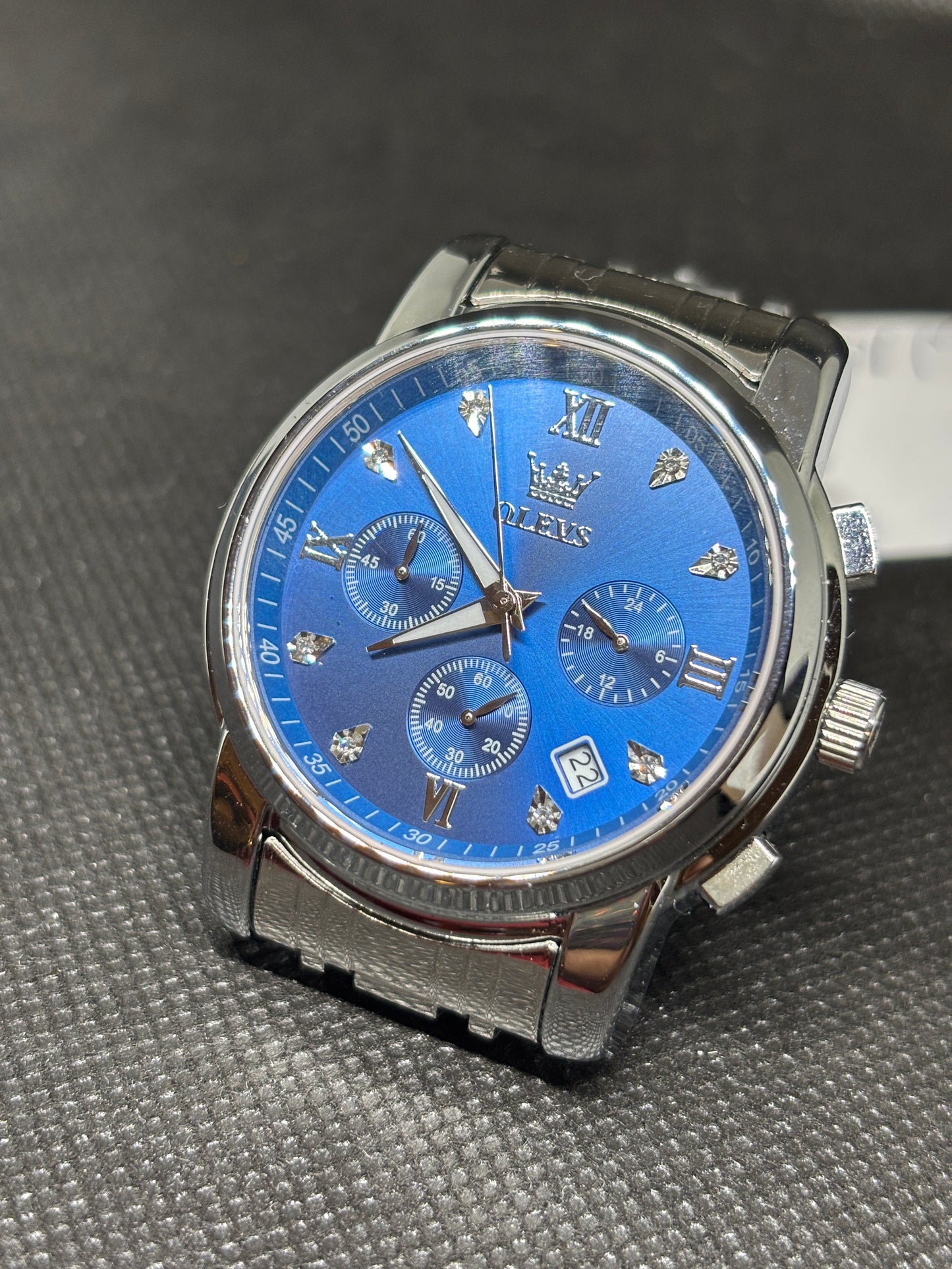 NEW OLEVS Chronograph - Blue 41mm