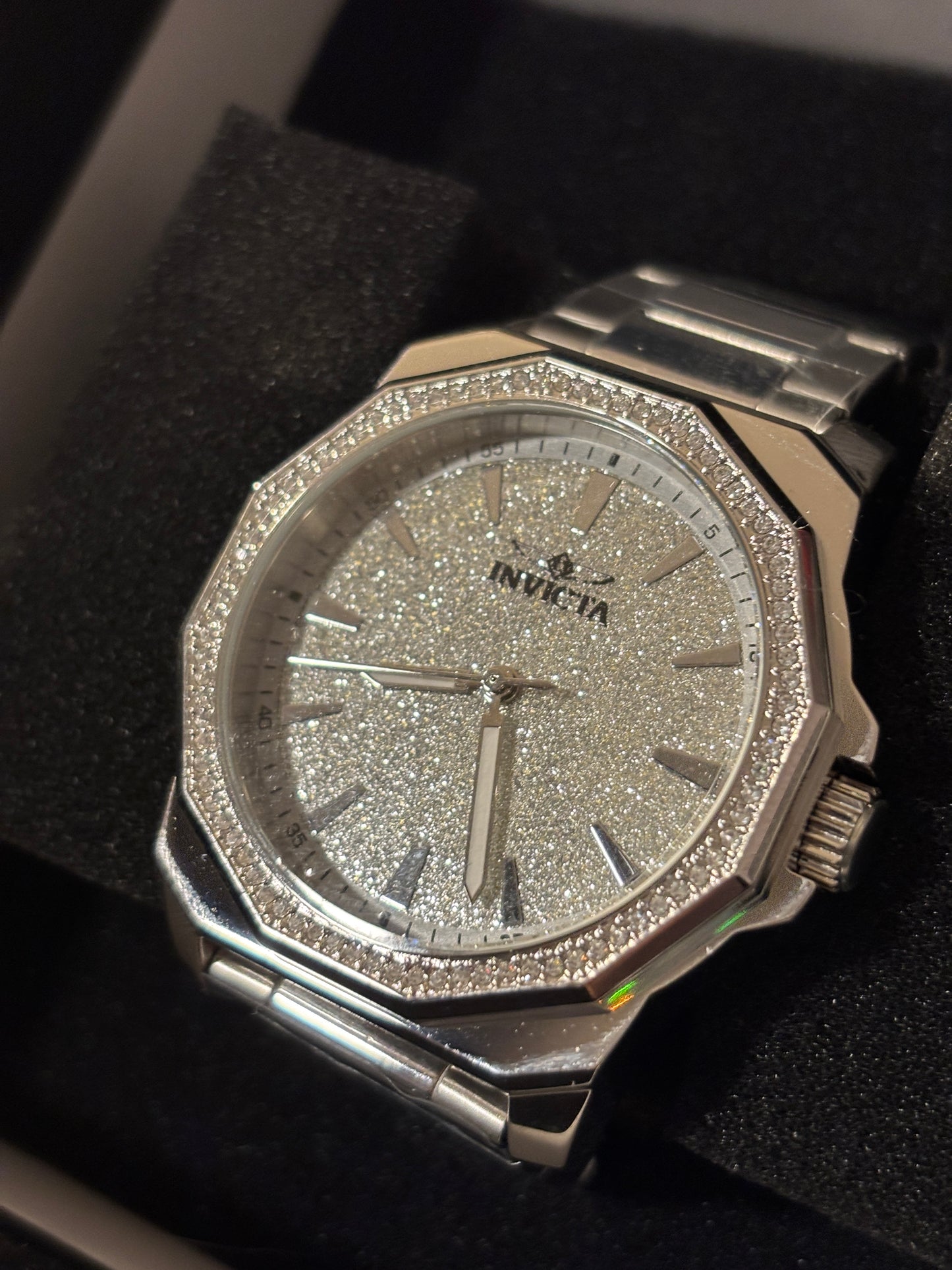 NEW Invicta Speedway - Iced Silver 42mm