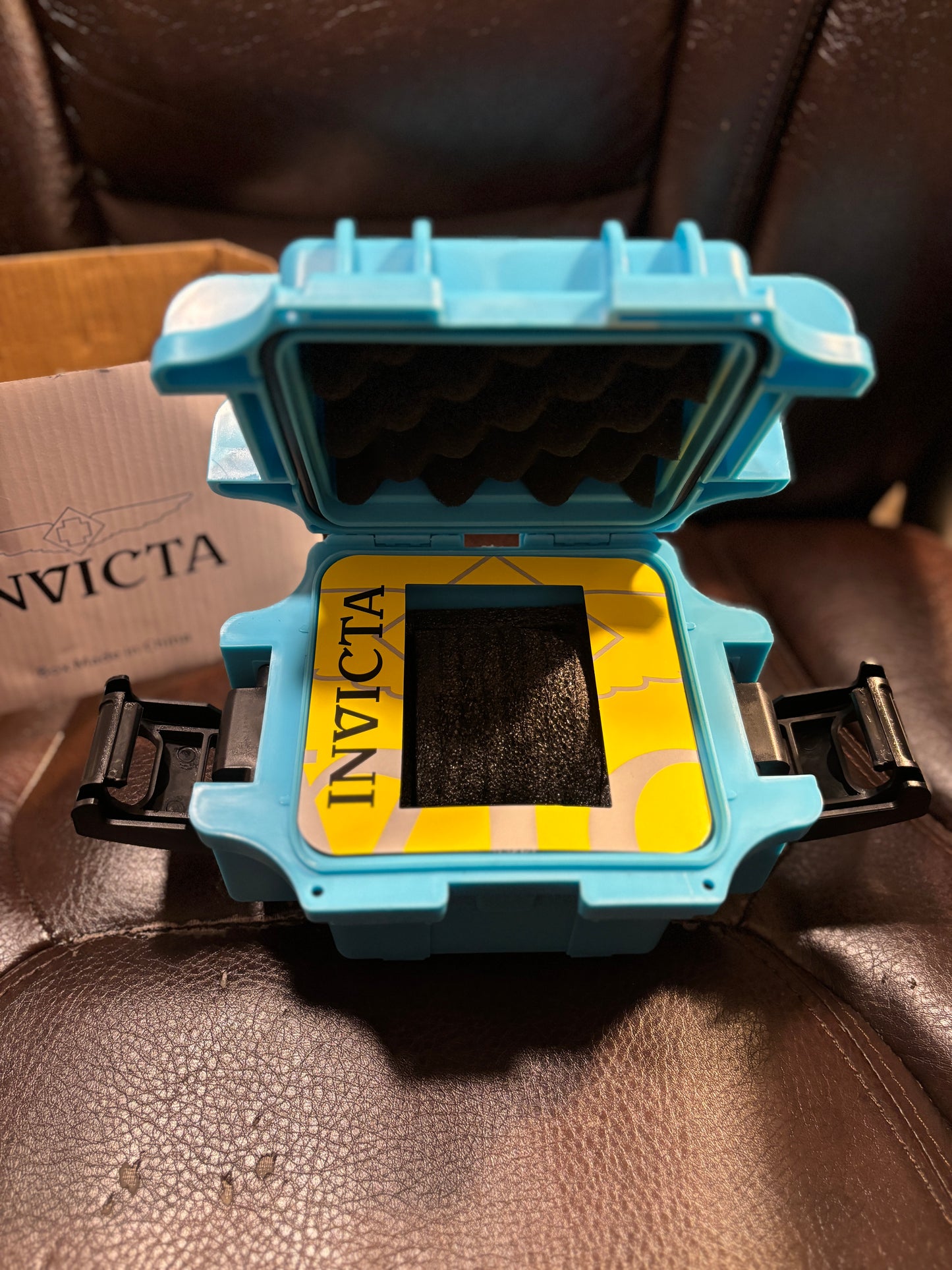 NEW Invicta Single Slot Watch Box- Tiffany Blue