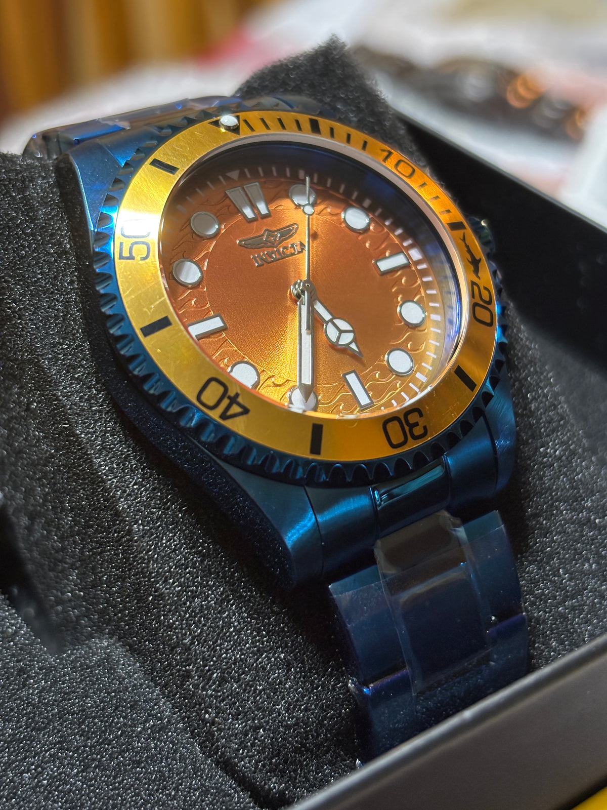 NEW - Invicta Pro Diver Kromatyk - Orange and Blue - 43mm