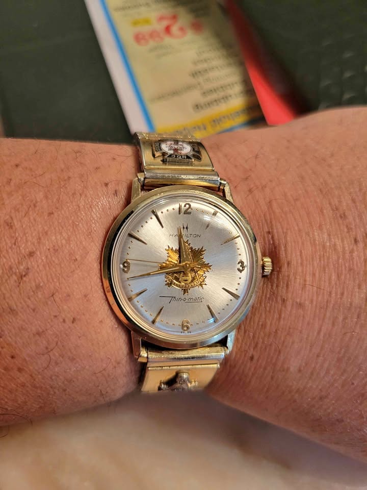 Vintage Hamilton - Thin o Matic w/ Masonic Emblems