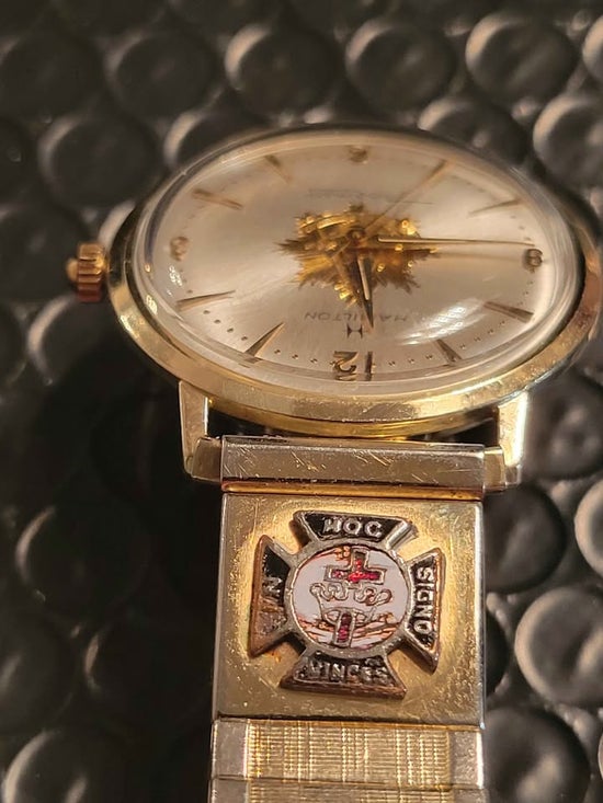 Vintage Hamilton - Thin o Matic w/ Masonic Emblems