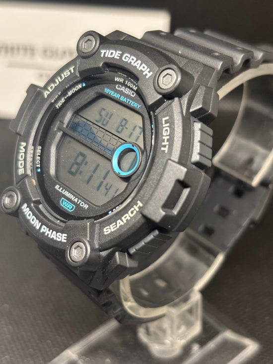 USED - Casio WS-1300H-1AV, Tide Graph/Moon Phase Resin Watch