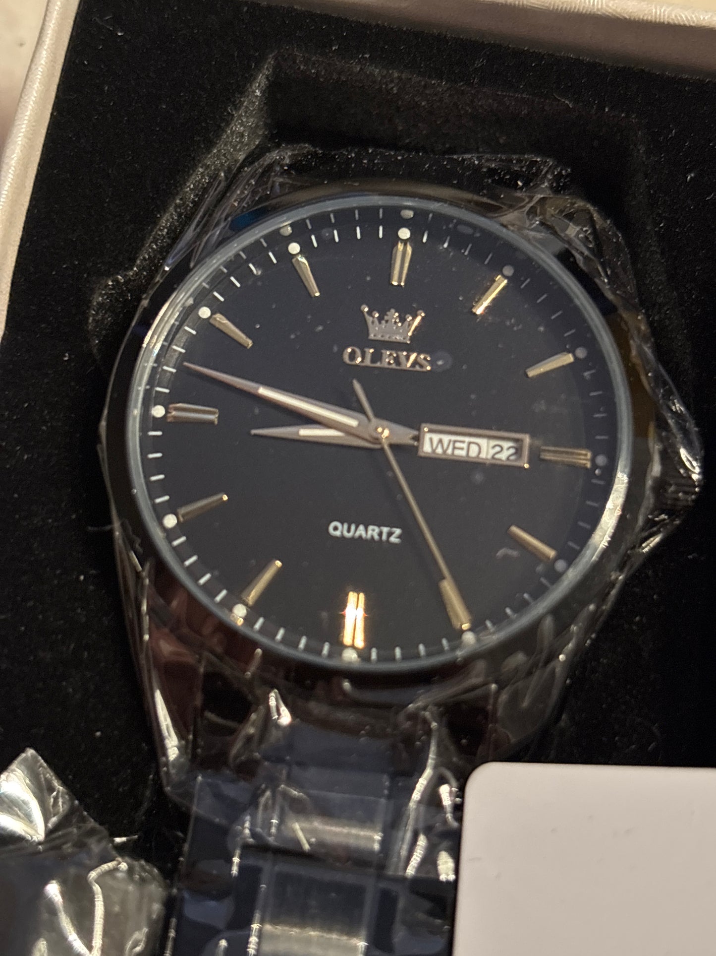 OLEVS Black Men’s Watch