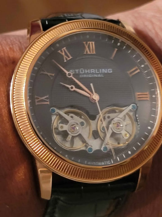 *Used* Stuhrling Twin Barrel Automatic Watch