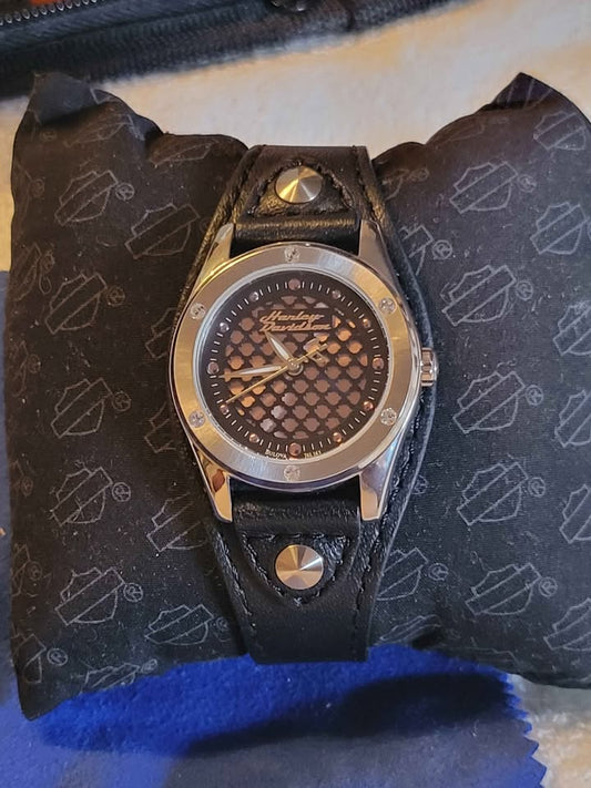 *NEW* Bulova Harley Davidson Women's Watch w/Jeweled Bezel