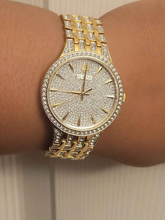 *NEW* Bulova Phantom Crystal watch w/box and papers