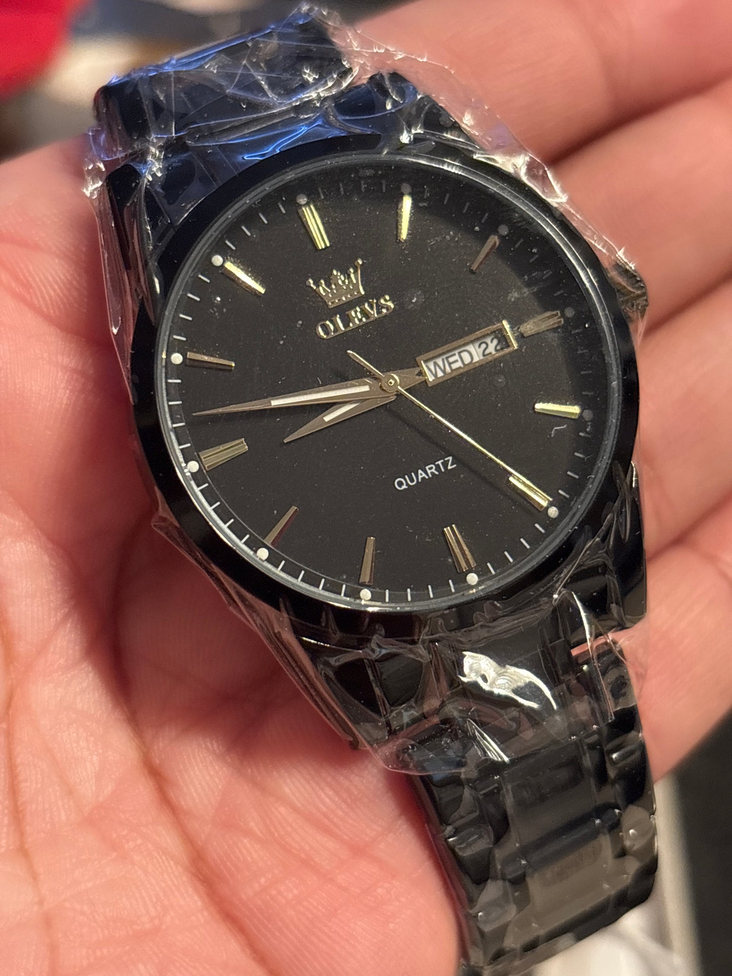 OLEVS Black Men’s Watch