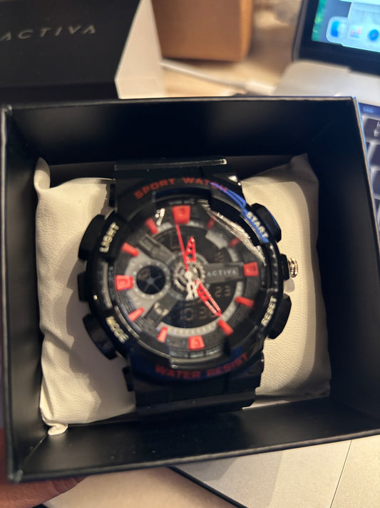 NEW - Activa by Invicta Black & Red