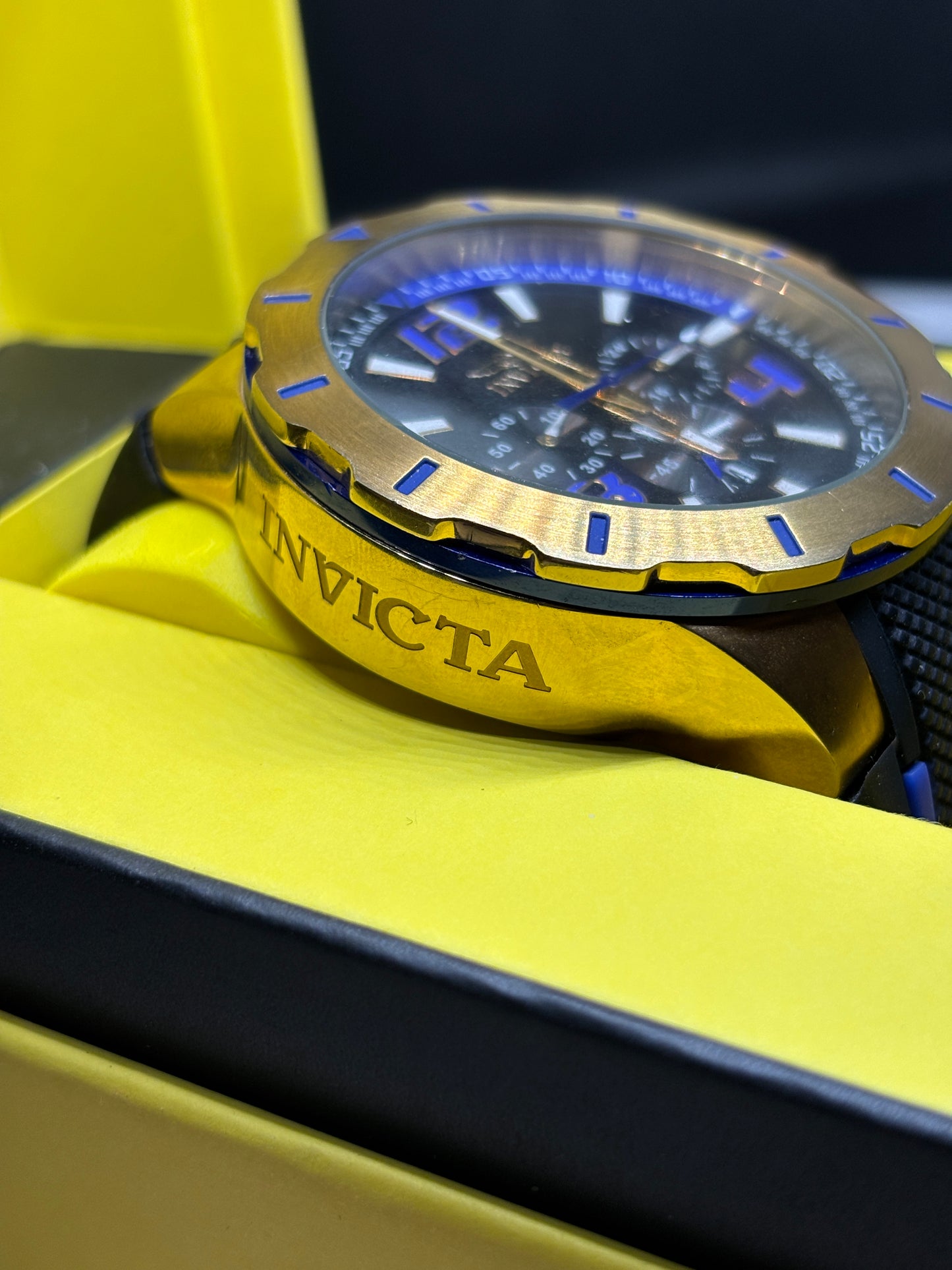 USED - Invicta Purple + Black + Gold Watch