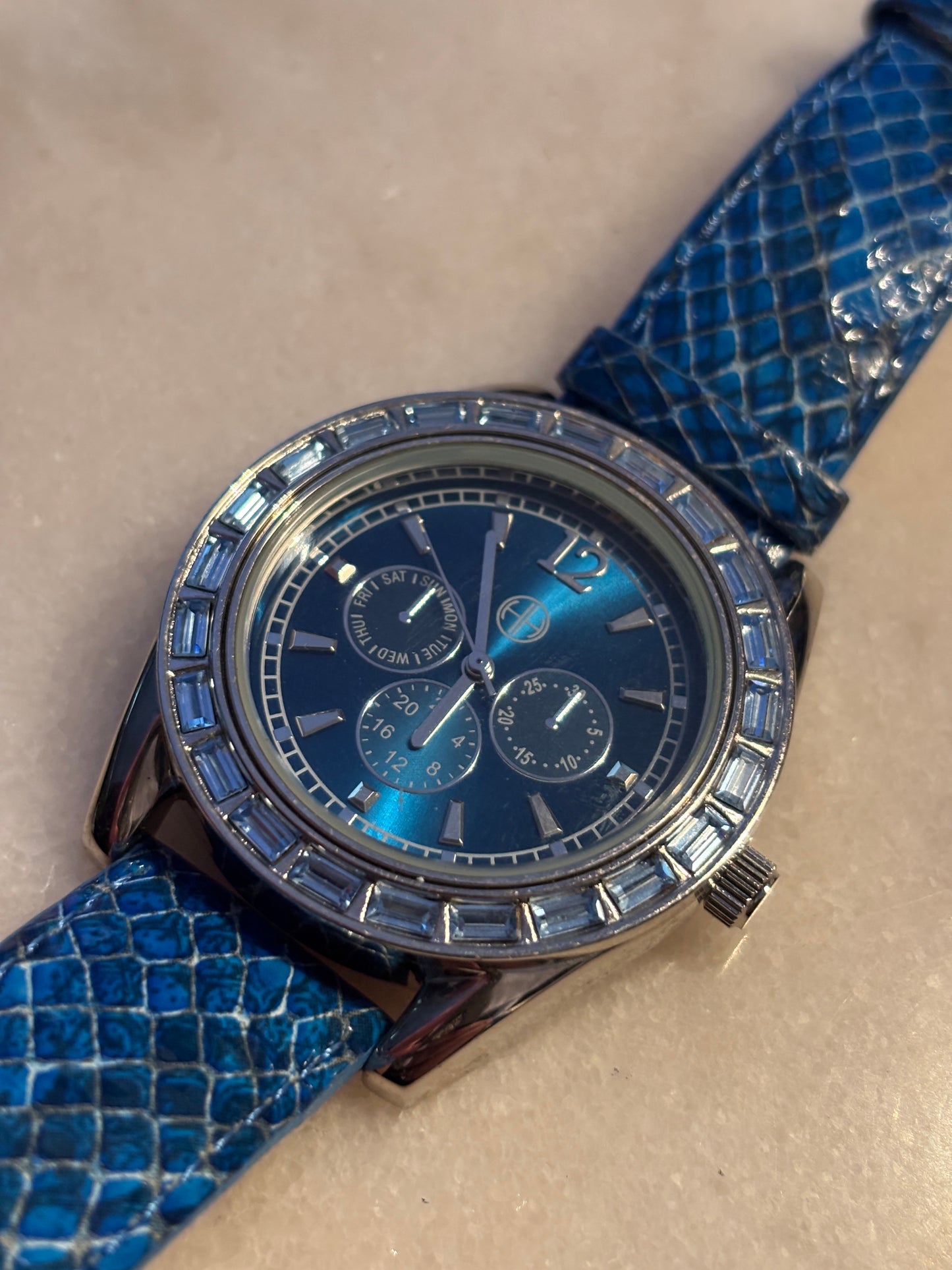 Women's Hot in Hollywood Blue Ice Watch