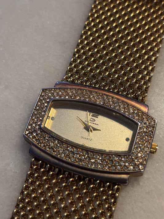 Pre-Owned Stone Women's Luxury Gold Watch