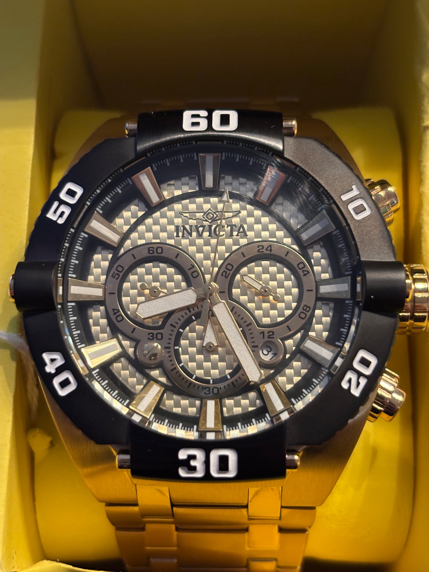 NEW Invicta Gold Coalition Forces Chrono