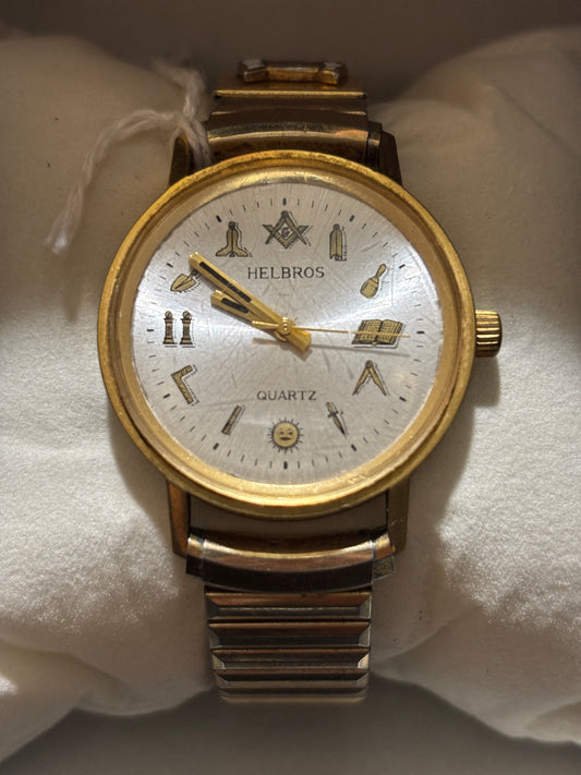 Vintage Helbros Masonic Watch