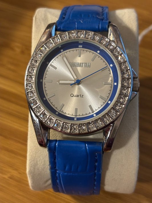 Manhattan Ice Bezel Cool Blue Watch
