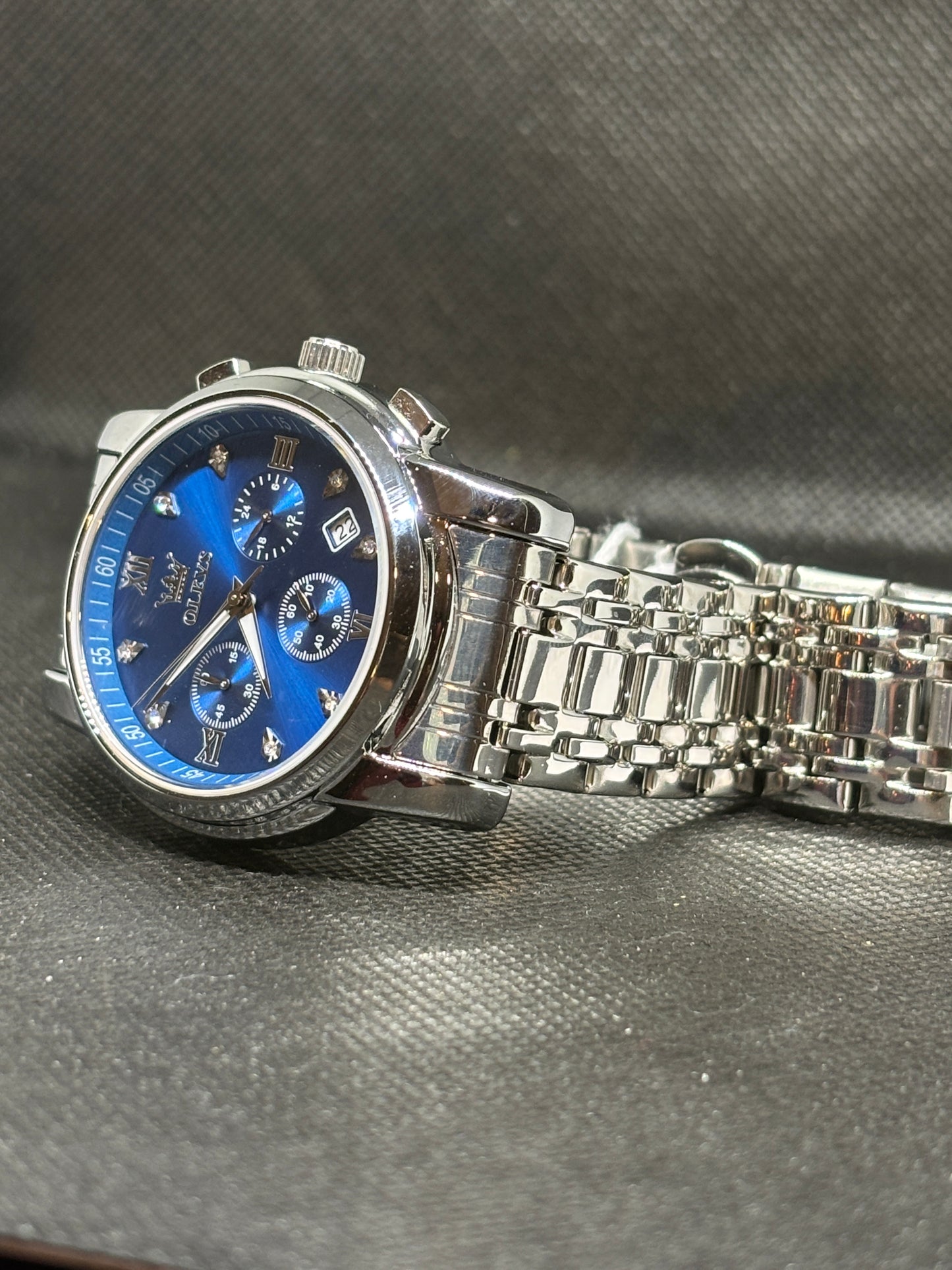 NEW OLEVS Chronograph - Blue 41mm